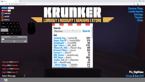 ๐ดKrunker time ๐ด playing with viewers - custom games