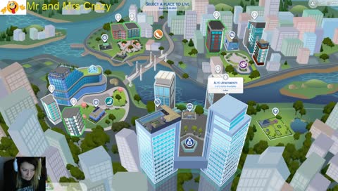 Mrs Crazy playing some Sims after the Eagles loss =(