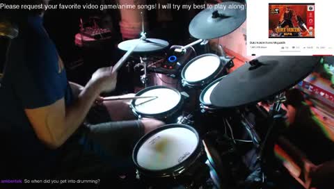 playing drums to video game music - requests welcome~