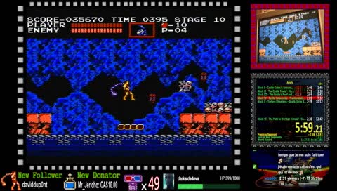 Castlevania No Cam,No Mic "Practice & PB Attempt" - Retour du VidNesChallenge Demain ou Mercredi...