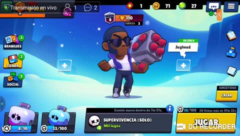 JUGANDO BRAWL STARS