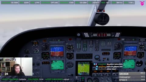 PREPAR3D [GER/ENG] // More biz jet flying... From EDDK to LFPO with the Citation! Good morning :)