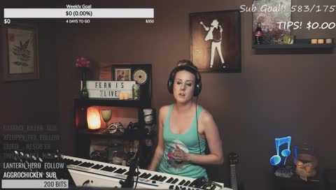 Tunesday Jams with Fern and FernFam! Onesie giveaway in chat!