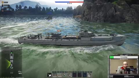 War Thunder boat gameplay!