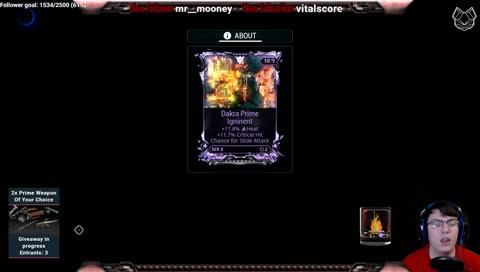 [PS4][MR25] Pick Your Weapons Tenno !giveaway !discord  #TwitchKittens