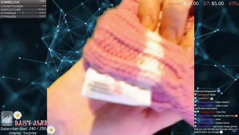 made in.. (written on a label)  winter gloves