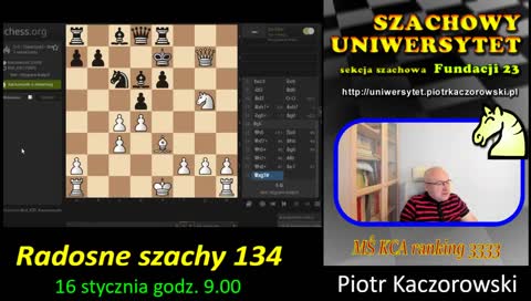 Szachowy Uniwersytet – Radosne szachy.RS022. Lichess.org [PL]