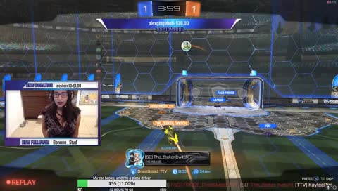 Girls tries her best at Rocket league!! help me get better!! day 7