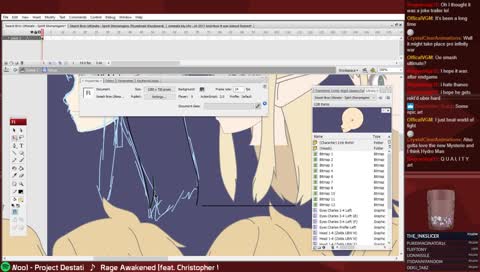 Working on that new animation