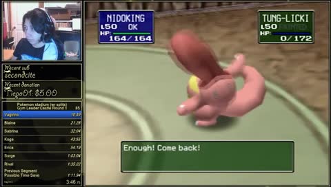 Back from AGDQ! Stadium WR attempts :]