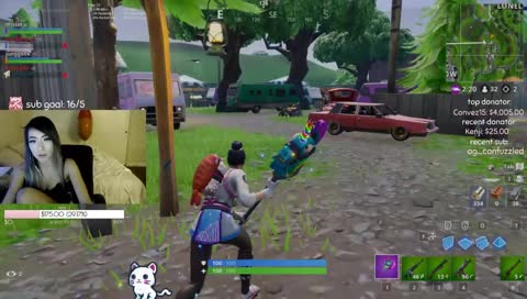 small asian girl gets DESTROYED in fortnite