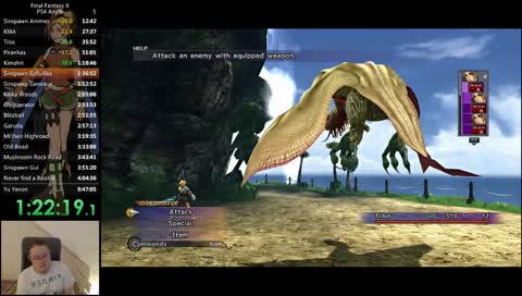 Quick Final Fantasy X Speedrun attempt! - [PS4] any%