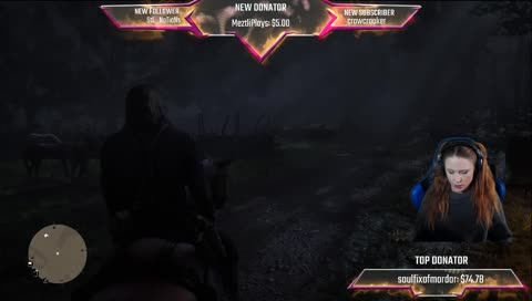 Red Head Playing Red Dead
