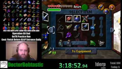 DoctorBobtastic's Operation Git Gud: OoTR Accessible Tournament Practice Run [Crossworld Entrance Daily Later?]