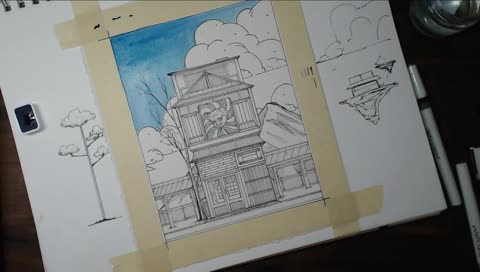 Doodling something out ▽･ｪ･▽ﾉ”