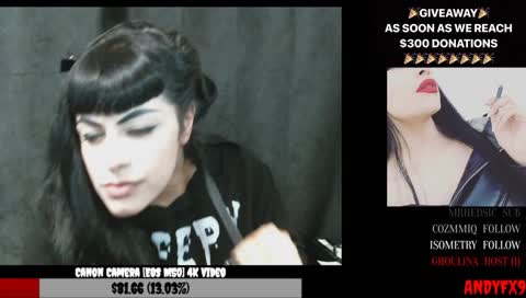 hair rollers and short stream tonight