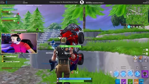 12 Hour stream for #WoundedWarriorProject! | 400+ followers | 11k Views