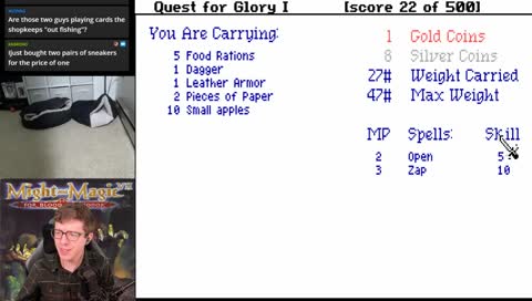 Quest for glory Day 1