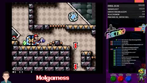 [Molgamess] Mario advance 2 : Yoshi's island LP 4eme partie "Monde 4" !mgtv !molgamess