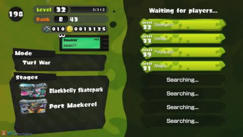 Splatoon - Turf War - January 17th, 2019!