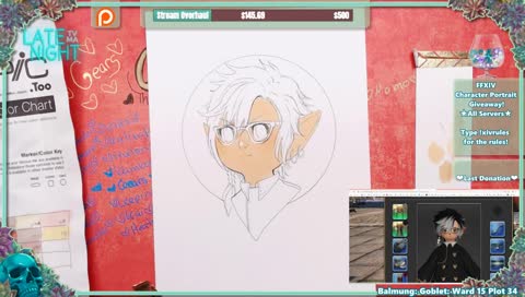 [Giveaways] Final Fantasy XIV Character Portraits #ffxiv #illustration #copic #markers #wanderpus