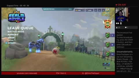 | REALM ROYALE: PS4 Beta | #1 WORST PLAYER ALL SERVER!!! | #4BarFriday @raw.wit.a.b | drunk stream