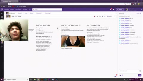 lil bakwoods stream.... streaming hella ill shit <3