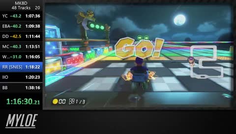 MK8DX 48 tracks 200cc Speedrun [Quiet morning stream]