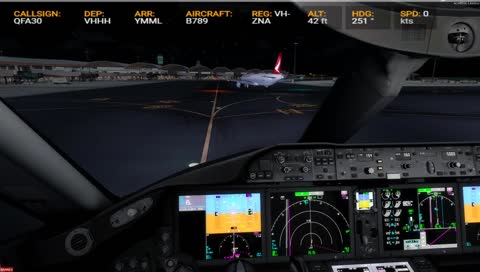 [P3D v4.3] VHHH-YMML
QFA30 Boeing 787-9