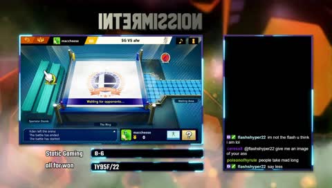 Static Gaming vs all for won Smash Ultimate Crew Battle