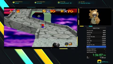 This is my anime training arc | SM64 70 Star Speedrun