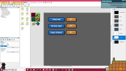 Reworking the main menu for Pixel Planet!