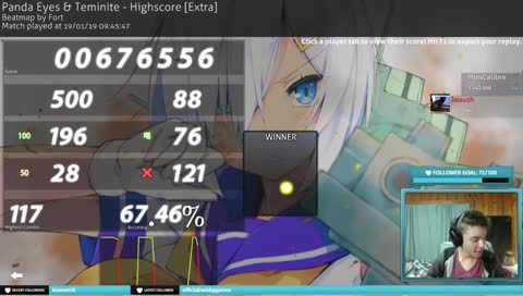 Short stream. Probably be playing osu! at difficulties way higher than I can handle! | !discord