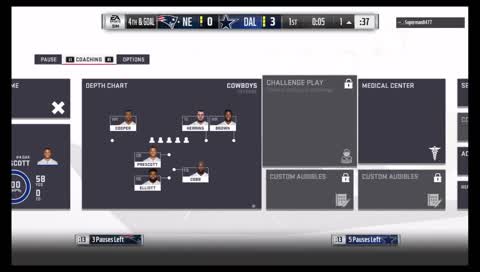 Madden [PS4] Super BowlFranchise Mode