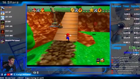 【SpeedRun】31 Estreallas Primer Intento | Super Mario 64 Online