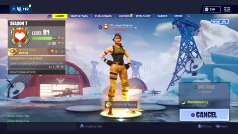 Makin plays with the hunting rifle