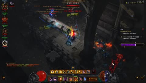 [디아블로3-16시즌]1085시간 투검악사 103단클,나눔방송,파밍중,렙업/일균/대균버스 요청 받아요. 조용하게 달려봅니다.