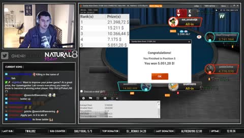 $21,400 1st - FINAL TABLE $215 Main Event - !lab