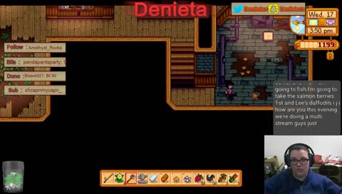 So close to 500 Followers! Playing some co-op Stardew with our lovely friend ZelaznyH! !multi