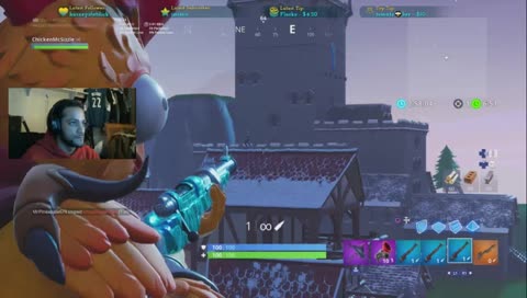 Chicken acting like he’s never made a snipe before
