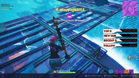 Killing and chilling cross platty style with Waffle