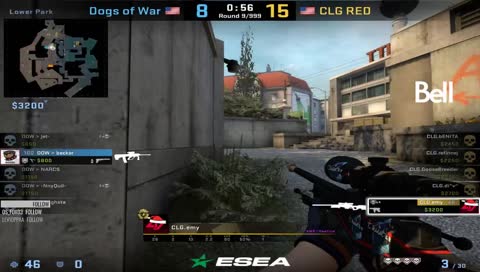 CLG RED ESEA MATCH #2 de_overpass