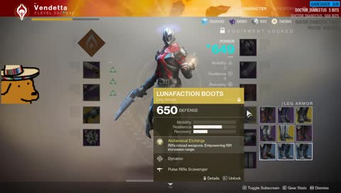 PvP chillin'/nightfall farming