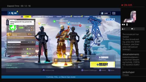 FORTNITE SQUADS DUBS?!