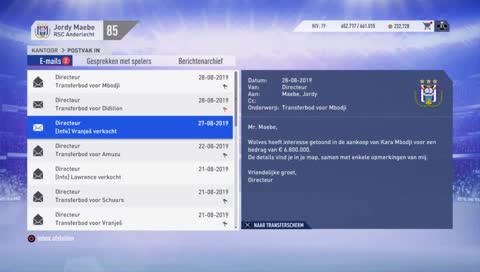 FIFA 19 - Carreer RSC Anderlecht