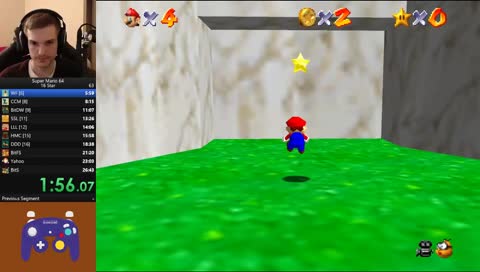Super Mario 64 16 Star PB Attempts