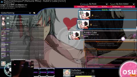 Subpar dude playing Osu w/ a mouse!