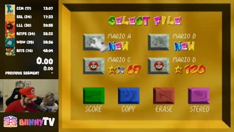 NEW CONTROLLER! Super Mario 64 - 70 Star Speedruns┌|∵|┘
