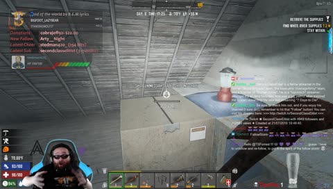 Playing Alpha 17 b9 on community server with viwer spawns ON! Watch or join us on the server! !spawns #AverageArmy #BB4Life