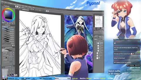 Pyonn draws Lucia | !raffle at 50v | !discord